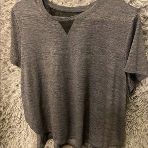 Dankskin heather gray work out top